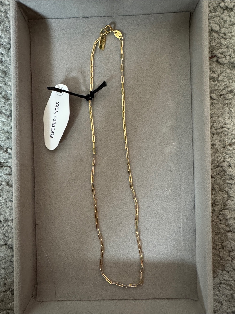 Electric Picks Emme Gold Paperclip Chain Necklace